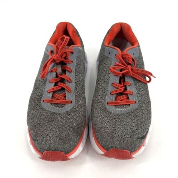 Hoka One One Elevon Women's Lightweight Lace Up Running Shoes Gray Orange Size 9 - Picture 5 of 12
